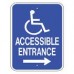  Disabled Accessible Entrance Right Sign